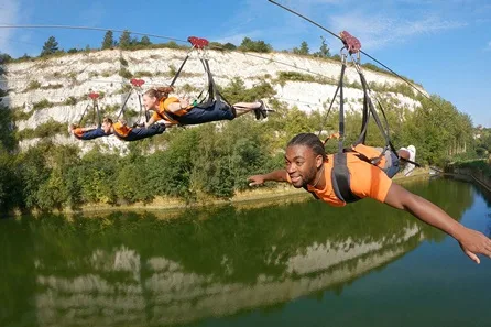 Hangloose Adventure Skywire with Wild Swim and Sauna at Bluewater at Bluewater, Dartford