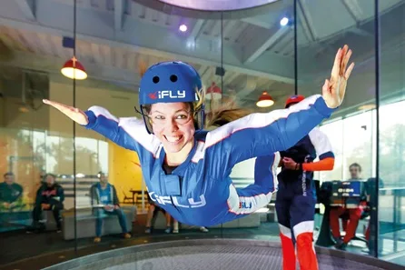One Night Manchester Break with Dinner and iFLY Indoor Skydiving for Two at Manchester