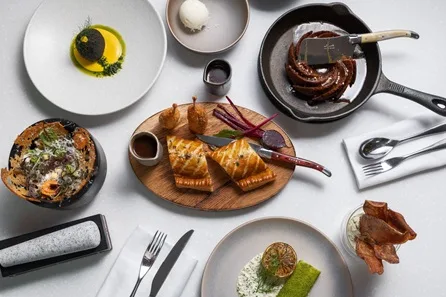 Luxury Four Course Dinner with Champagne for Two at The Montagu Kitchen, Hyatt Regency London at The Montagu Kitchen, Hyatt Regency London, Portman Square