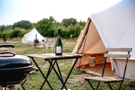 One Night Luxury Bell Tent Stay and Vineyard Tour for Two at Oastbrook Estate at Oastbrook Estate, Robertsbridge
