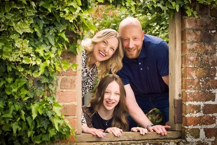 Outdoor Family Photoshoot with Desk Art Bloc Image at Marlborough