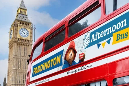 Official Paddington Afternoon Tea Bus Tour for One Adult and One Child by Brigit's Bakery at Northumberland Avenue
