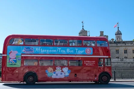 Peppa Pig Afternoon Tea Bus Tour for Two Adults and One Child at Embankment