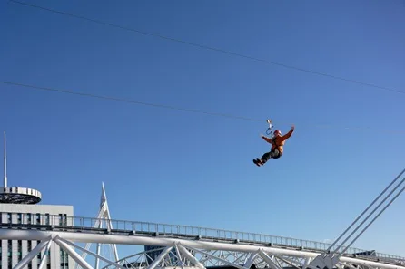 Principality Stadium Flyer Zip Line with Zip World Cardiff at Cardiff