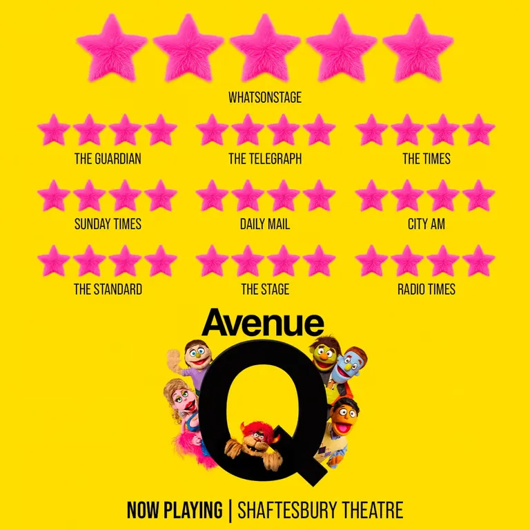 Avenue Q Ticket and On Stage Photo Op, Shaftesbury Theatre, London at Shaftesbury Theatre, London