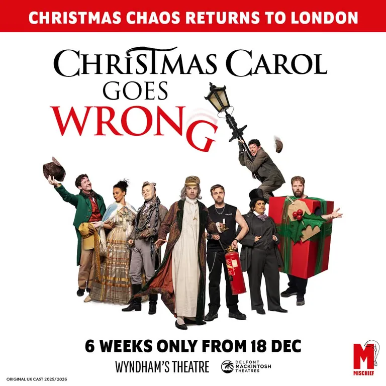Christmas Carol Goes Wrong, Wyndham's Theatre, London at Wyndham's Theatre, London