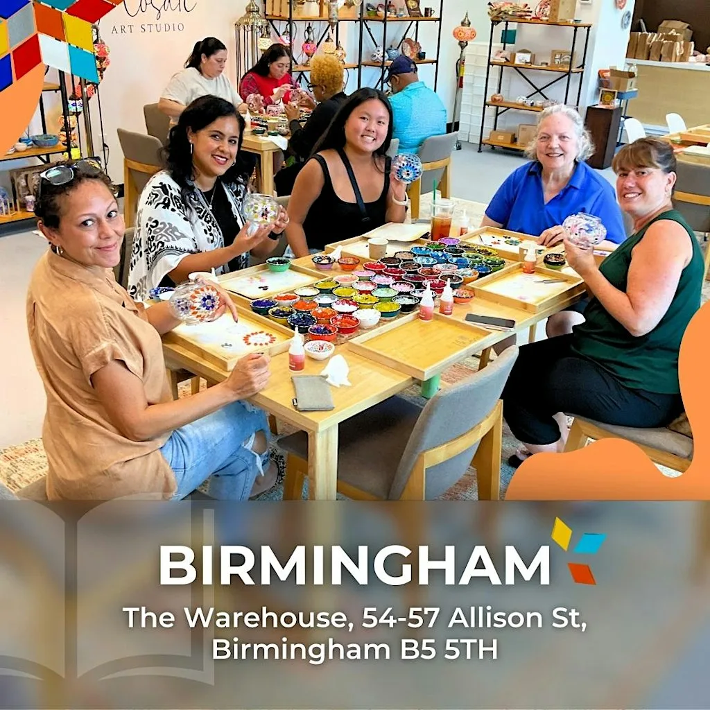 Mosaic Art Workshop in Birmingham at BRIG Café at The Warehouse