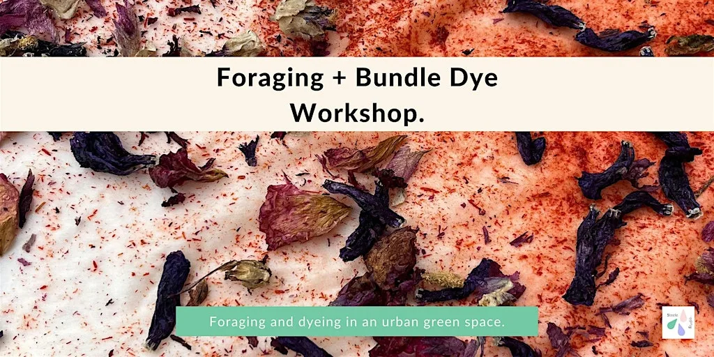 Foraging and Bundle Dye Workshop, London. at The Castle Climbing Centre