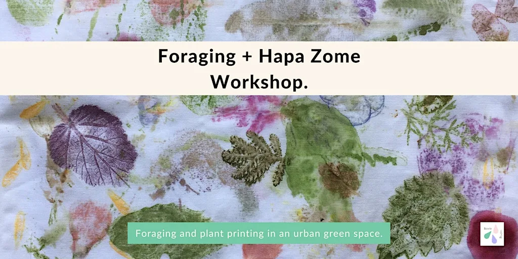 Outdoor Hapa Zome (Plant Printing) Workshop, London at The Castle Climbing Centre