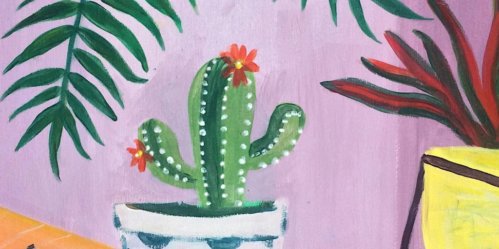 Sip & Paint Houseplant Lover at London Art Bar, Holborn