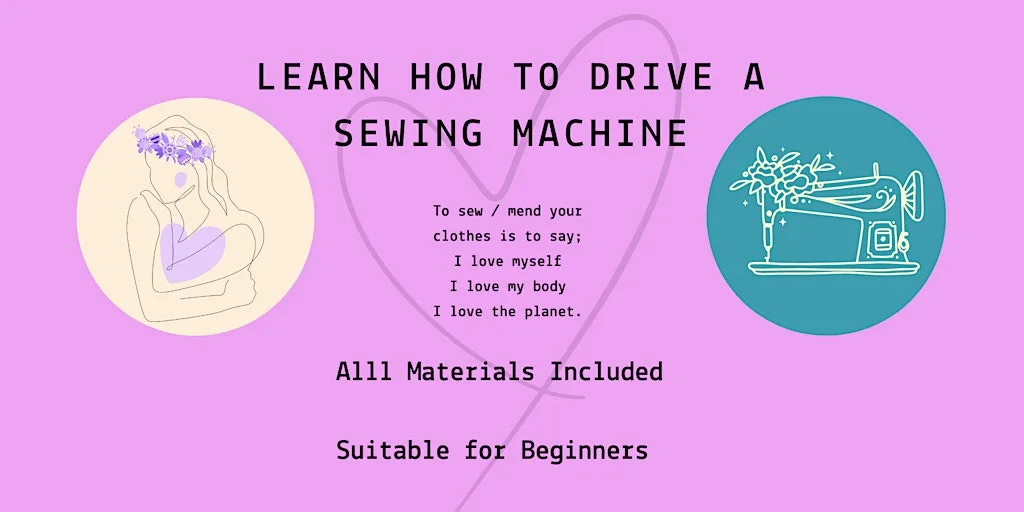 Learn How to Drive a Sewing Machine Saturday 8th August at St. John the Baptist Parish Hall
