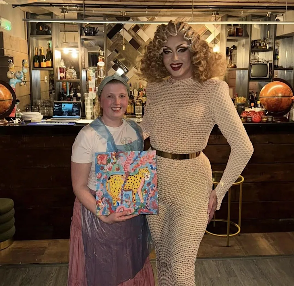 Boozy Brushes, Drag Disco Jungle Fever Sip and Paint Party! Glasgow at The Blue Dog