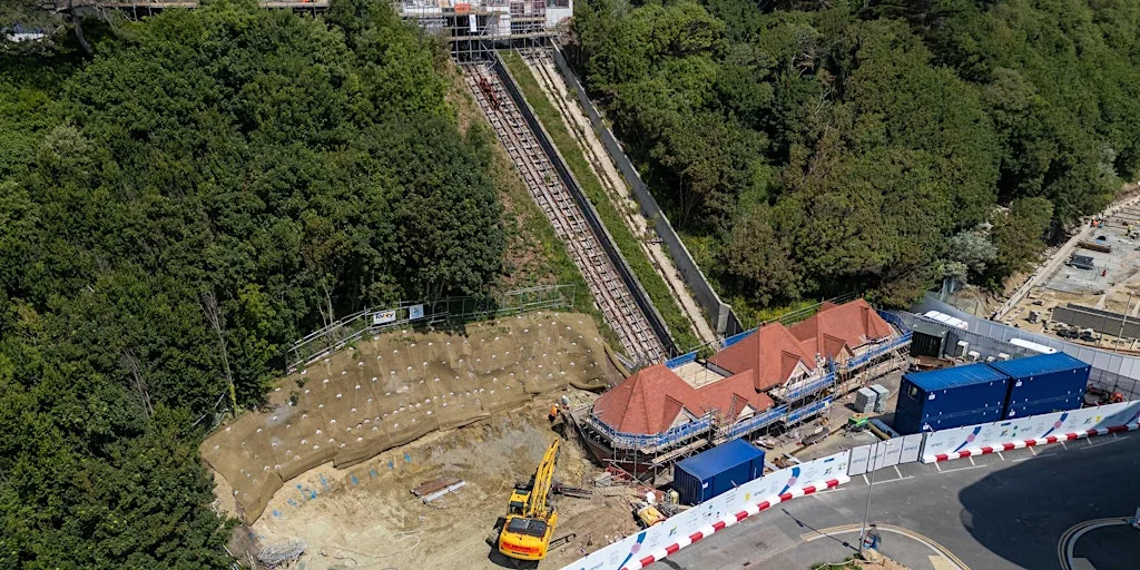 Folkestone Leas Lift - site visit at The Folkestone Leas Lift