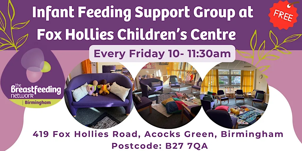 Infant Feeding Support Group at Fox Hollies Children's Centre at Fox Hollies Children's Centre