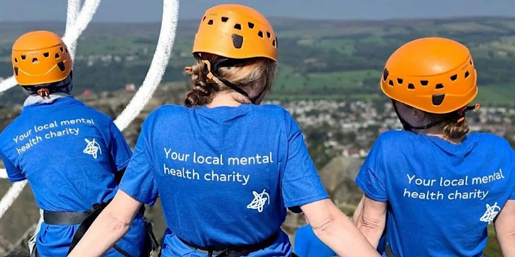 Take on the Great Yorkshire Abseil for your local Mind at Ilkley Moor Cow & Calf Rocks