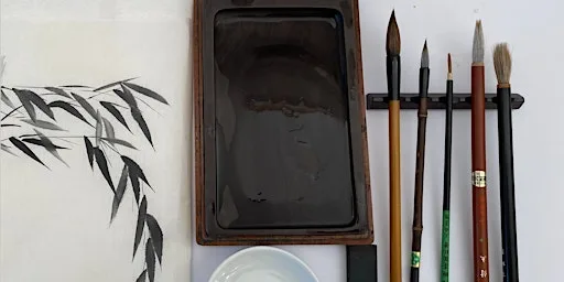 Sumi-e Japanese Ink Painting – Goldfish at The Yard Studios Winchester