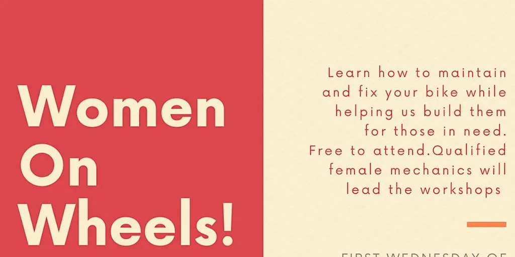 Women on Wheels basic bike maintenance. Chester-le-Street at Recyke y'bike Chester-le-Street