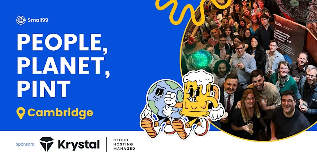 Cambridge - Small99's People, Planet, Pint™: Sustainability Meetup at Salisbury Arms