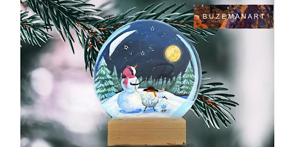 Snow Globe painting class @ Waters’ Edge Visitor Centre, Humberside at Waters' Edge Country Park & Visitor Centre