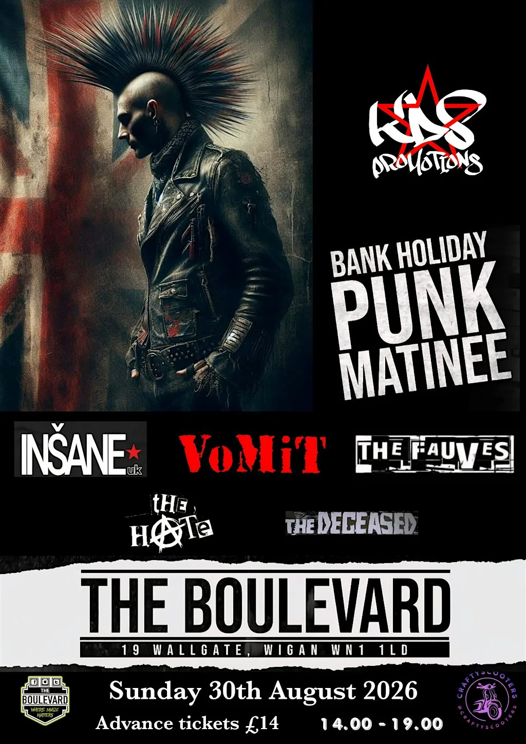 Bank Holiday Punk Matinee at The Boulevard