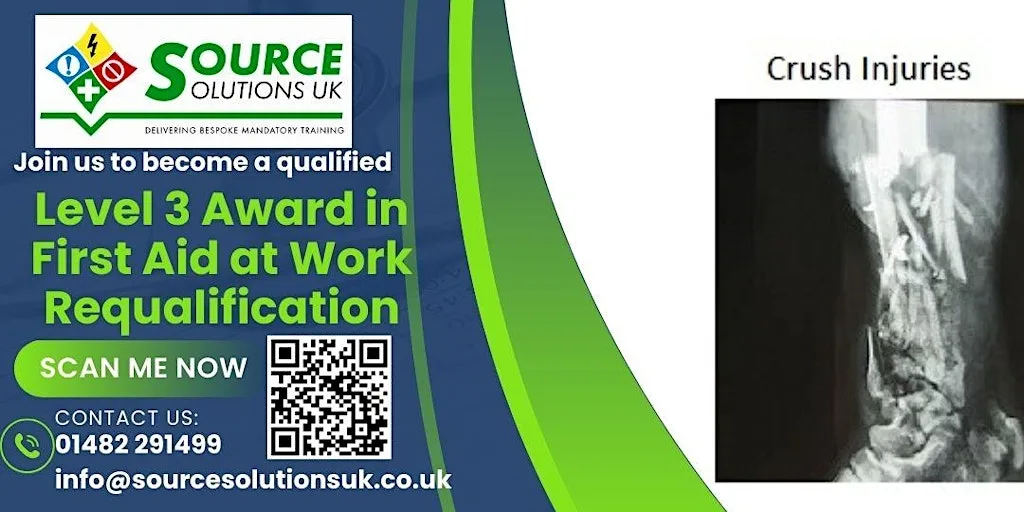Level 3 Award in First Aid at Work Requalification - 2 Day Course - £216 at 433 Hedon Rd
