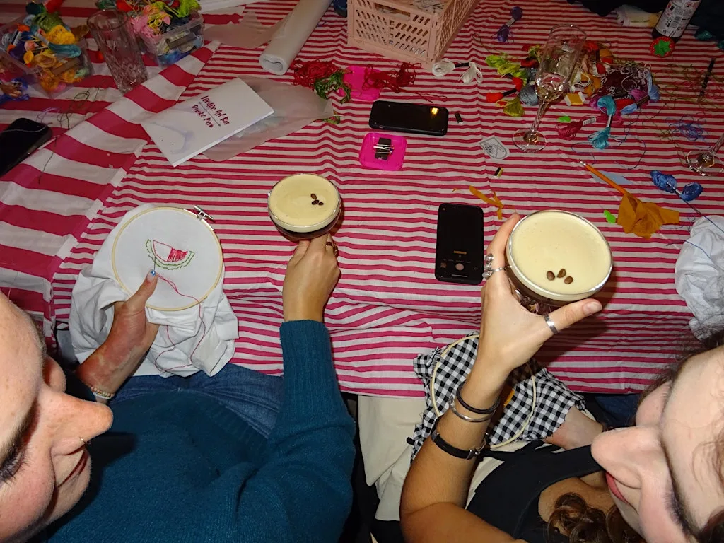 Sip & Stitch: London Art Bar