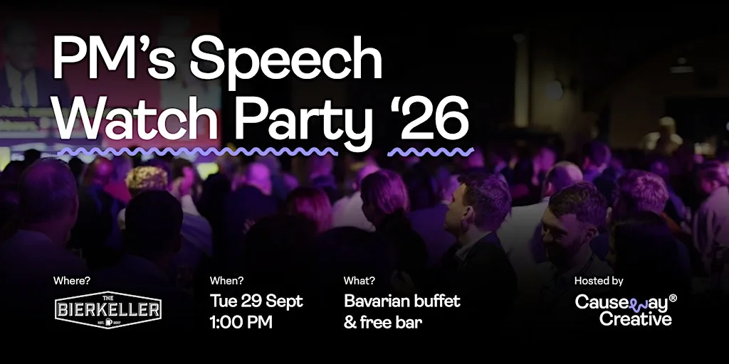 2026 PM’s Speech Watch Party – hosted by Causeway Creative® at The Bierkeller Liverpool