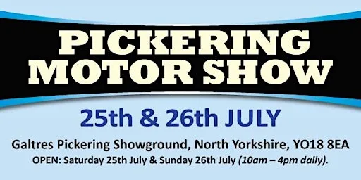 Pickering Motor Show 2026 - Public Camping at Galtres Pickering Showground