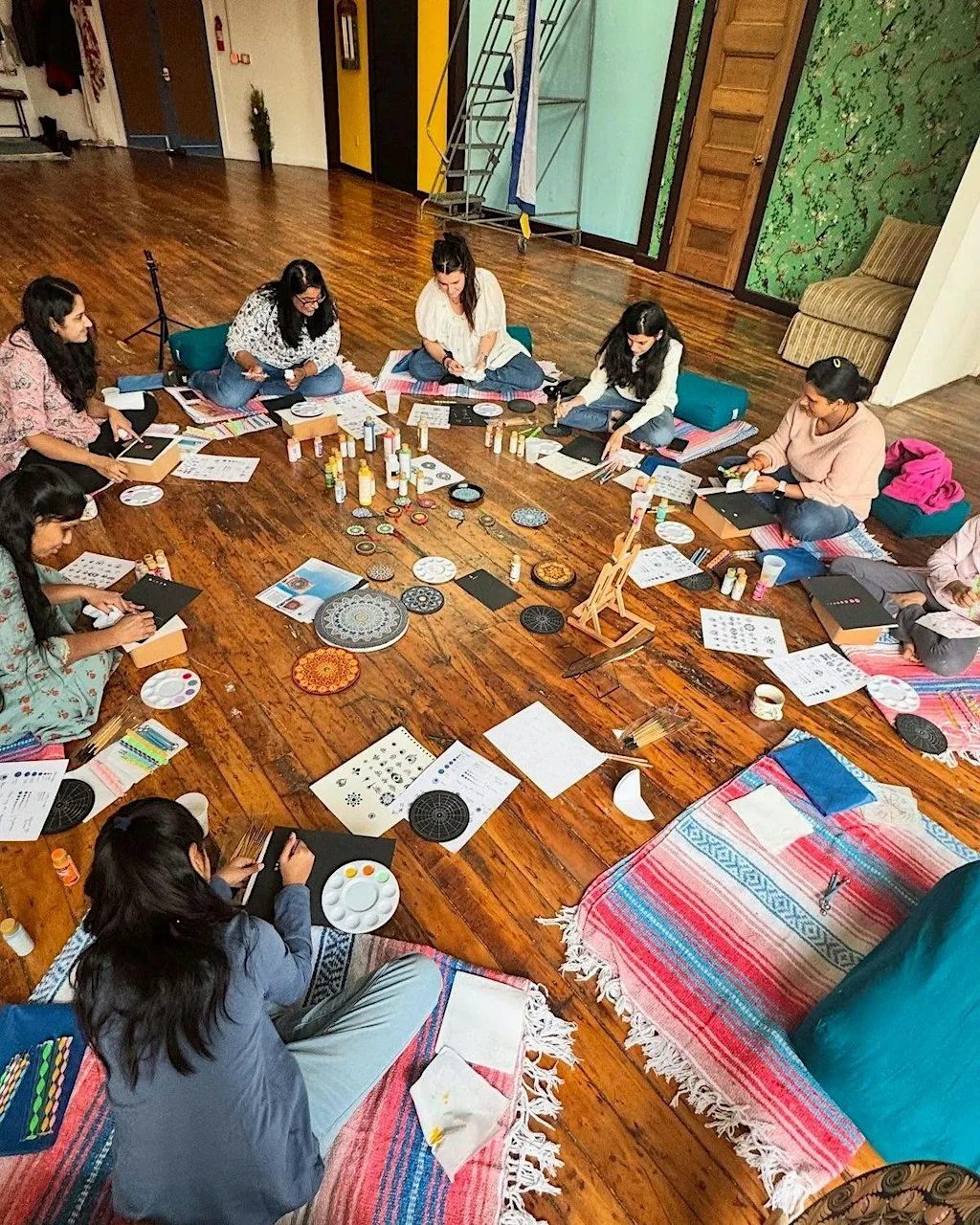 Paint & Yogalates: Yoga + Pilates + Painting session - all levels at Leeds Golf Centre