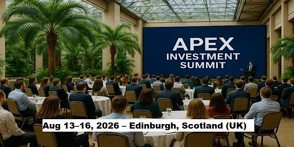 Apex Masters Expos – Investment Summit in Edinburgh, Scotland at Dalmahoy Hotel & Country Club
