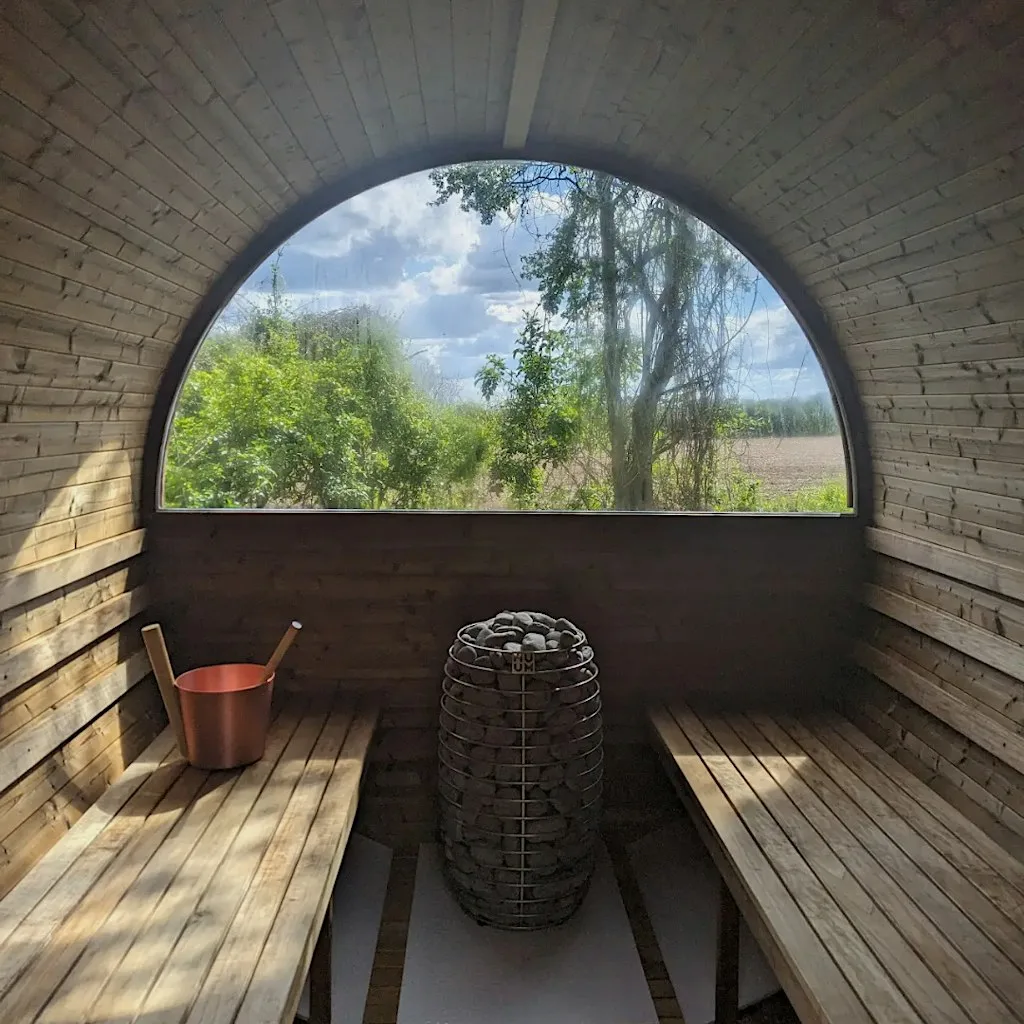 Scenic Sauna Retreat: Yoga, Breathwork & Water Immersion at Far Peak, Northleach, Cheltenham