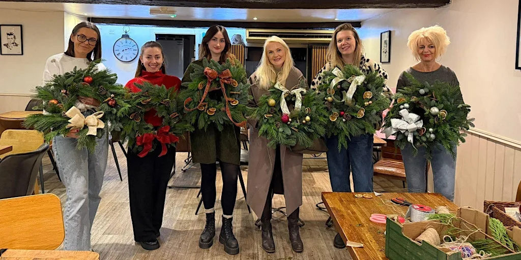 Christmas Wreath Workshop at Pocket cafe bar