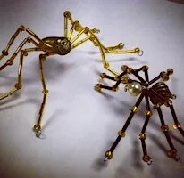 Create at Staircase - beaded Spiders at Staircase House