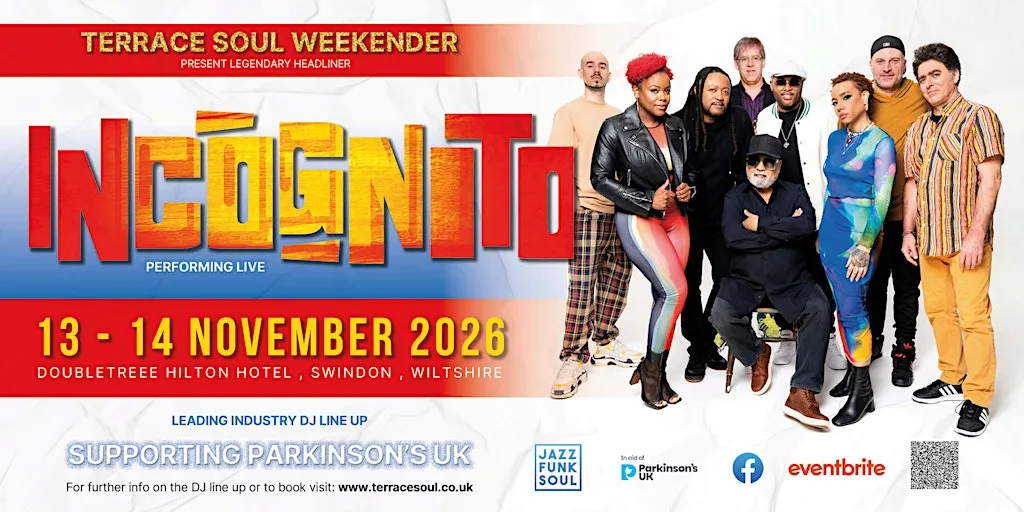 TERRACE SOUL 2026 VIP WEEKENDER  LEGENDARY HERITAGE HEADLINER at DoubleTree by Hilton Swindon