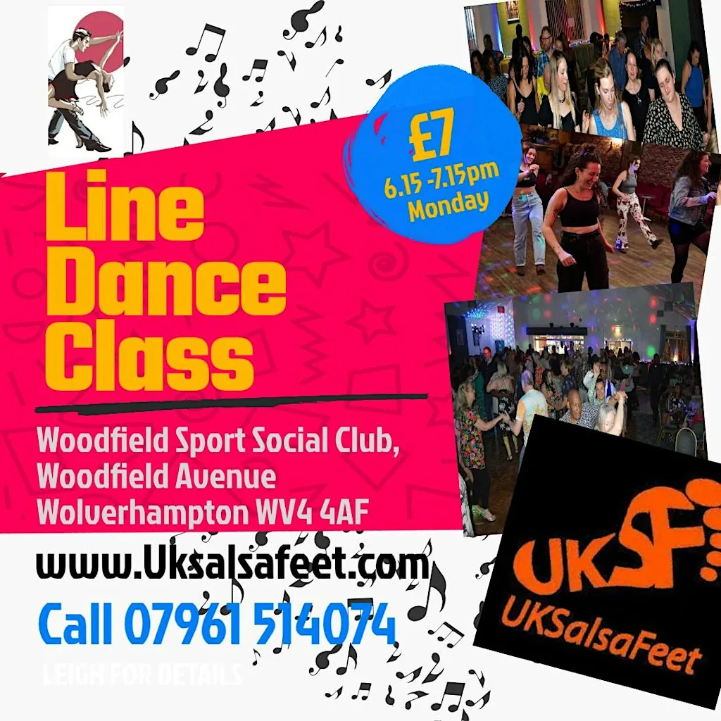 Wolverhampton Beginners Line Dance Class at Woodfield Social & Sports Club