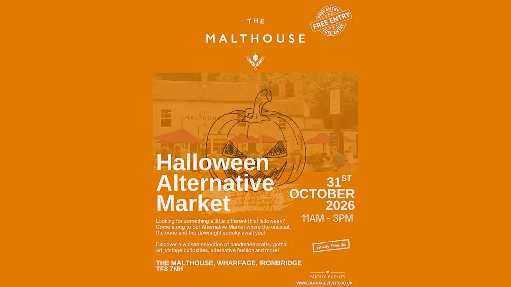 IRONBRIDGE - HALLOWEEN MARKET | SATURDAY 31ST OCTOBER | 11AM TILL 3PM at The Malthouse