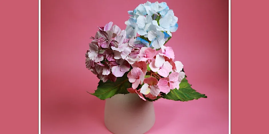 Paper Flowers Floristry Workshop - Hydrangea