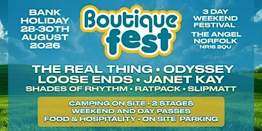 BOUTIQUE FEST NORFOLK at Angel Inn Larling