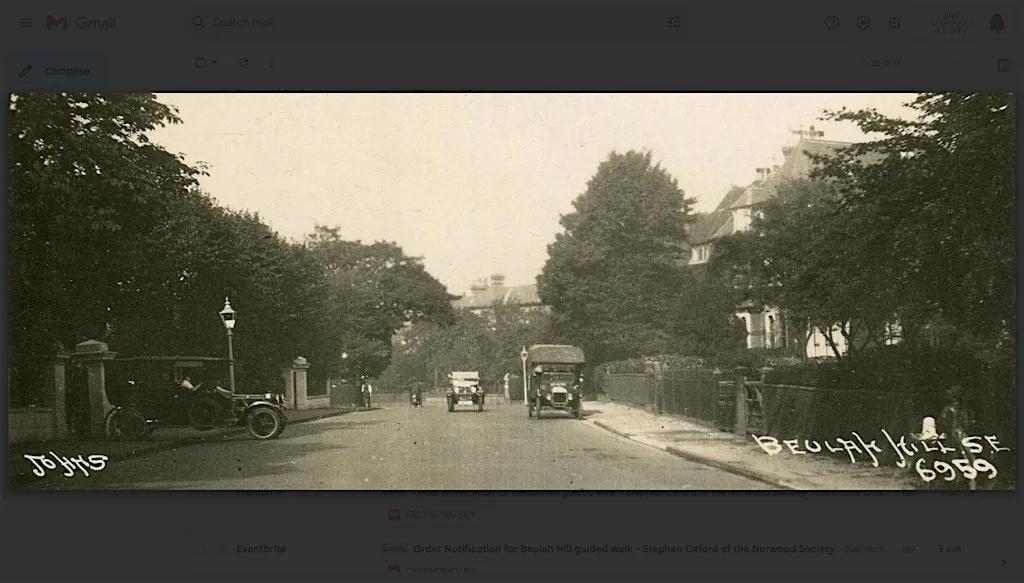 The History of Beulah Hill - a guided walk by Stephen Oxford at 7 Beulah Hill