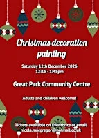 Ceramic Christmas decoration painting workshop at Great Park Community Centre