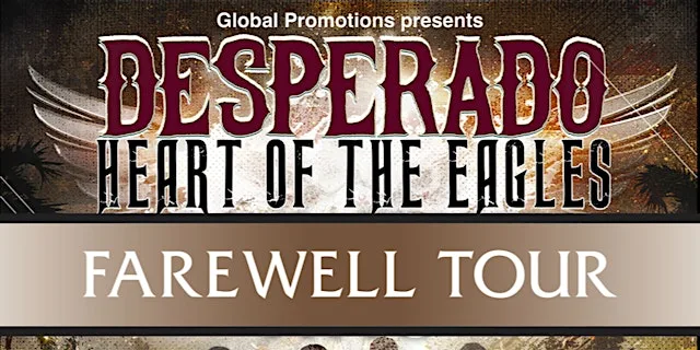 DESPERADO - The Heart Of The Eagles.Farewell Tour at The Earl Haig Club