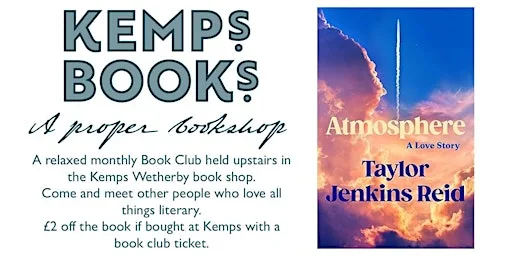WETHERBY BOOK GROUP - TUESDAY - Atmosphere - Taylor Jenkins Reid