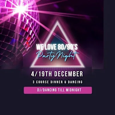 We Love 80/90s Christmas Party at Springbank Manor