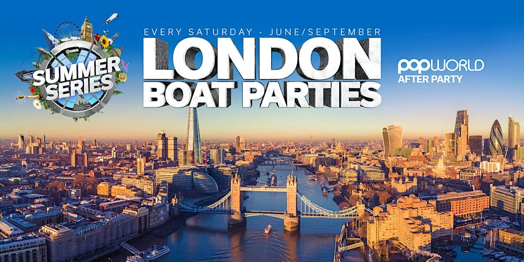 London Summer Boat Party - FREE After Party Included!
