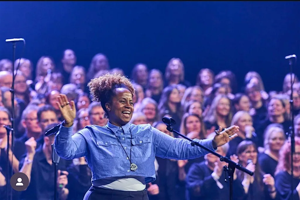 Gospel singing workshop with Bazil Meade  MBE  of LCGC at Brighthelm Centre