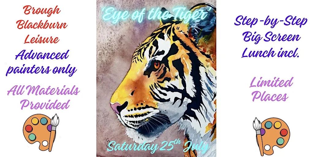 Eye of the Tiger Advanced art workshop at Blackburn Leisure, Prescott Avenue, Brough