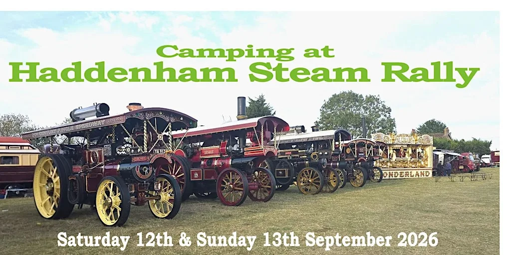 Camping at 51st Haddenham Steam Rally at Haddenham Steam Rally