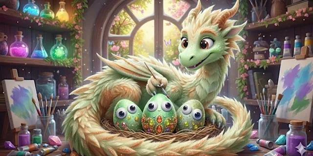 Magical Summer Dragon Egg Making Workshop for children ages 3 - 13 in Poole at Rock & Rose Rituals & Conkers Magical Earth Academy