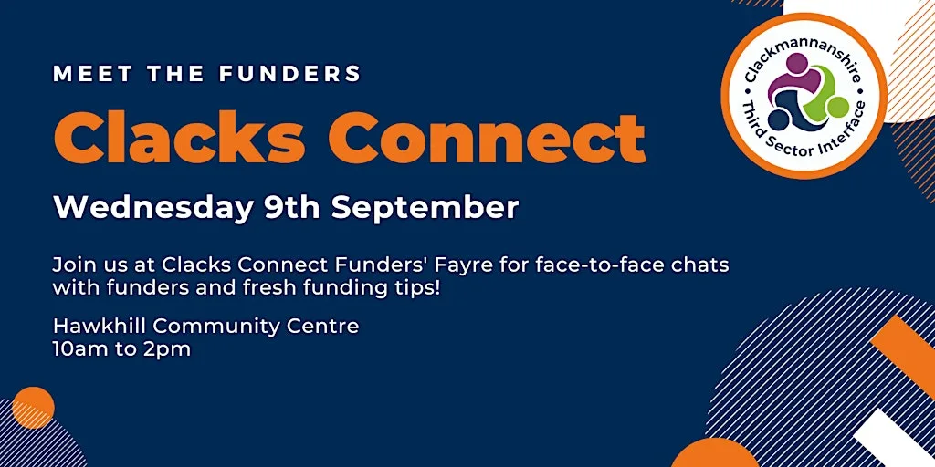 Clacks Connect Funders' Fayre at Hawkhill Community Association