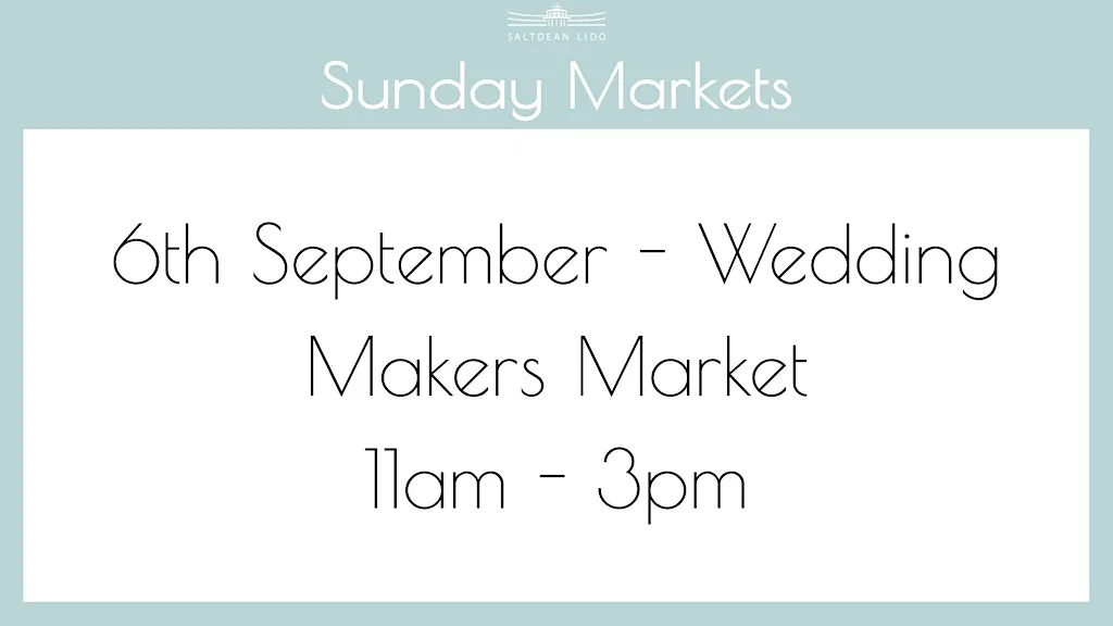 Wedding Makers Market at Saltdean Lido at Saltdean Lido